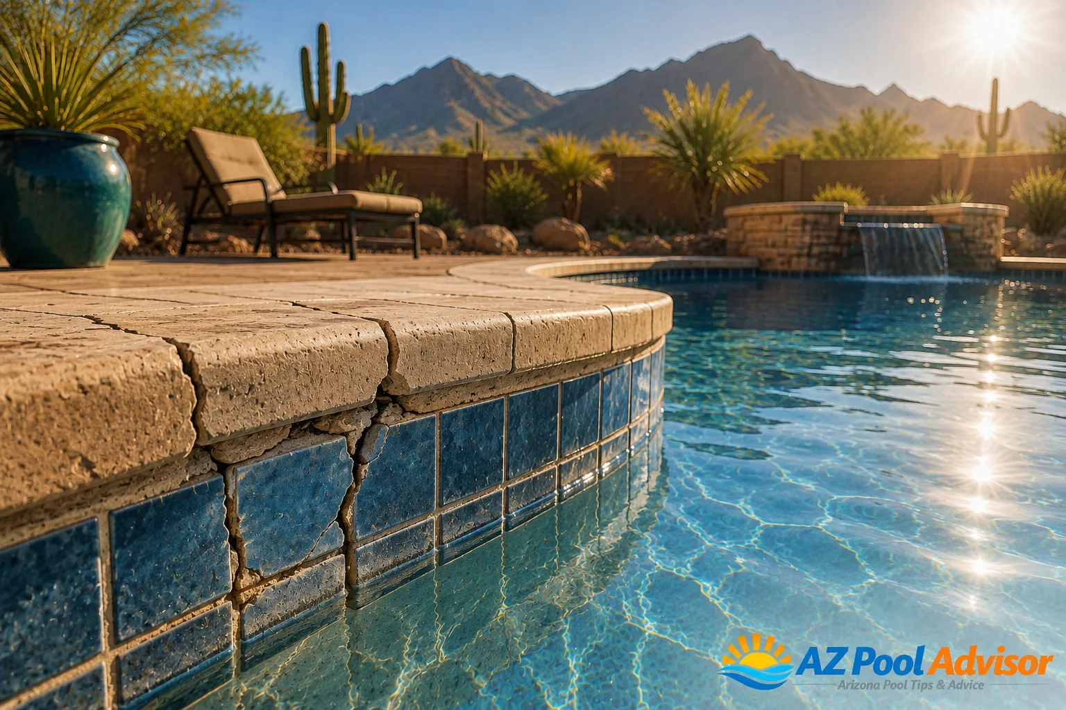 Why Arizona Pool Tile Cracks Can Become Expensive Repairs